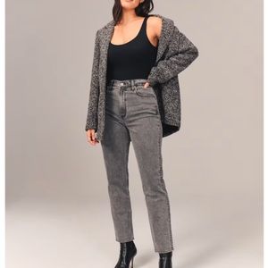 Curve Love Ultra High Rise Ankle Straight Jean Abercrombie